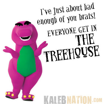 Barney Has Had Enough Of Working For Kids